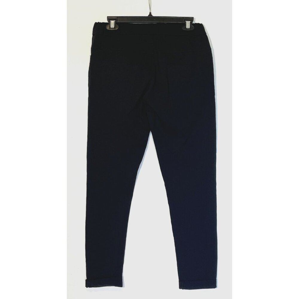 New Venti6 Black Drawstring Soft Stretch Joggers Pants - Made in Italy - Picture 5 of 9